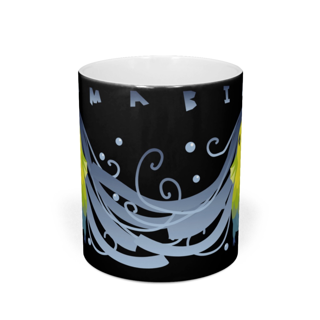 アマビエマグカップ黒