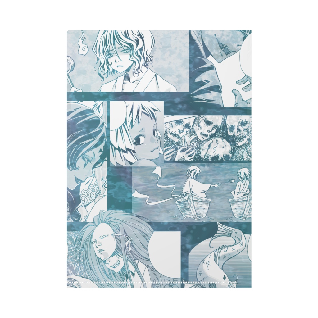 船幽霊と魚裏表紙クリアファイル