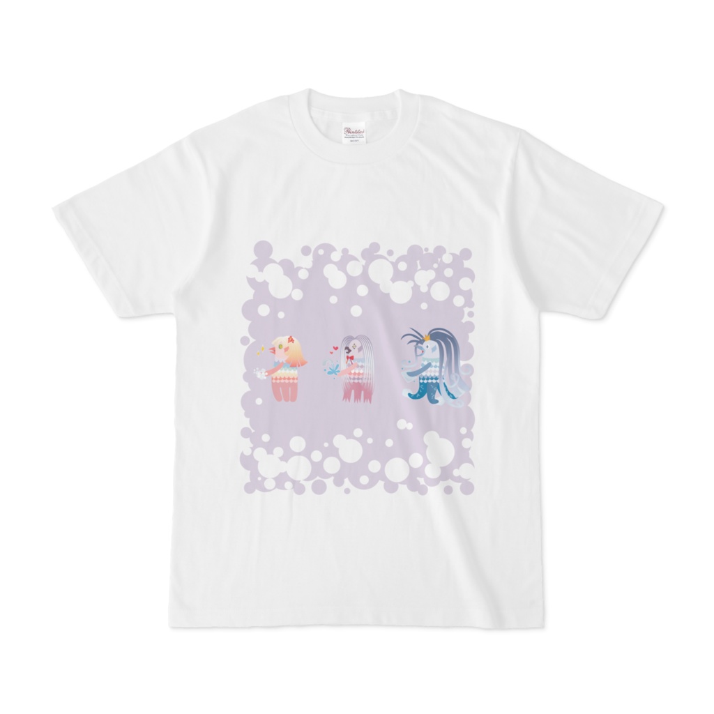 手を洗うアマビエTシャツ(ゆめかわ)