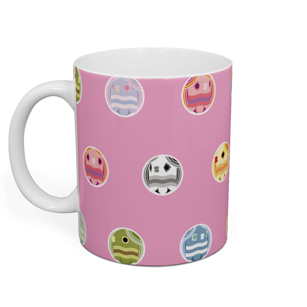 かんたんアマビエマグカップ(ピンク)