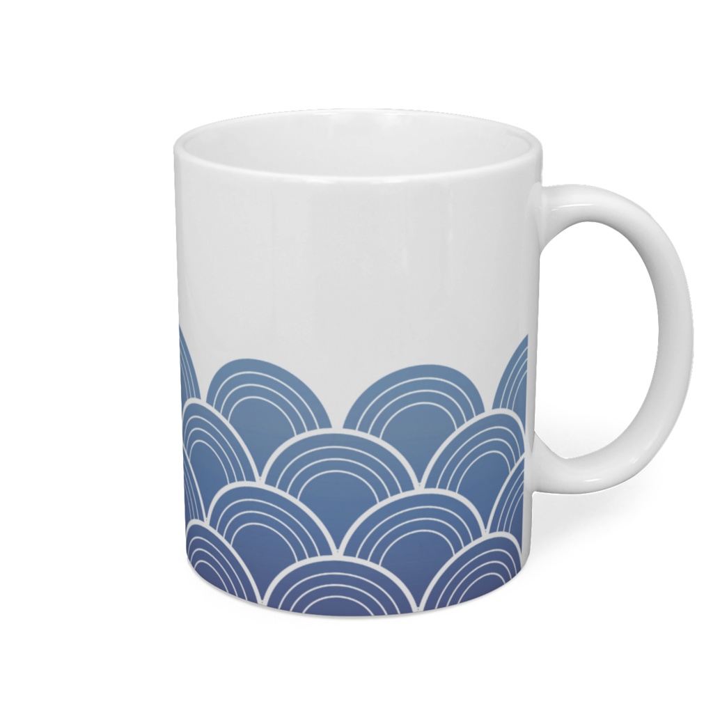 船幽霊装束柄マグカップ