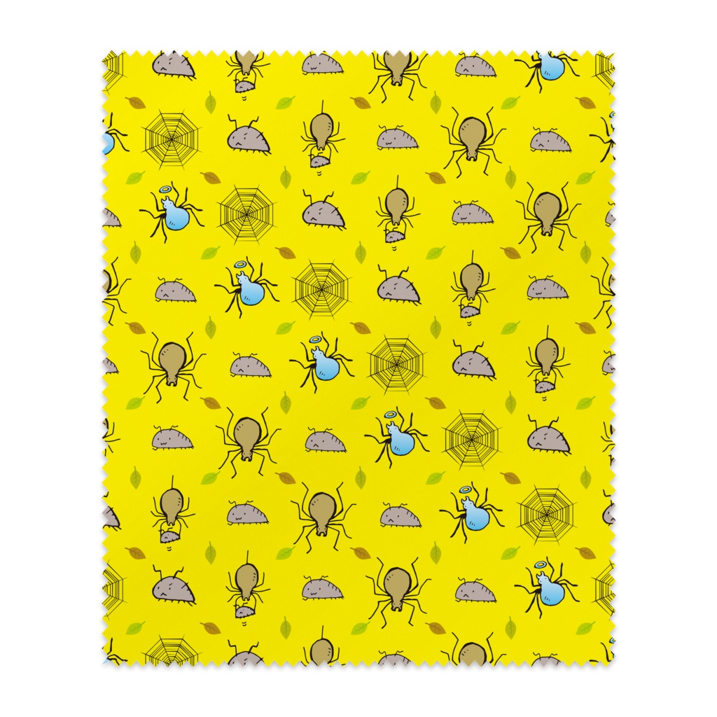 ワラジ虫と蜘蛛先輩の眼鏡拭き02