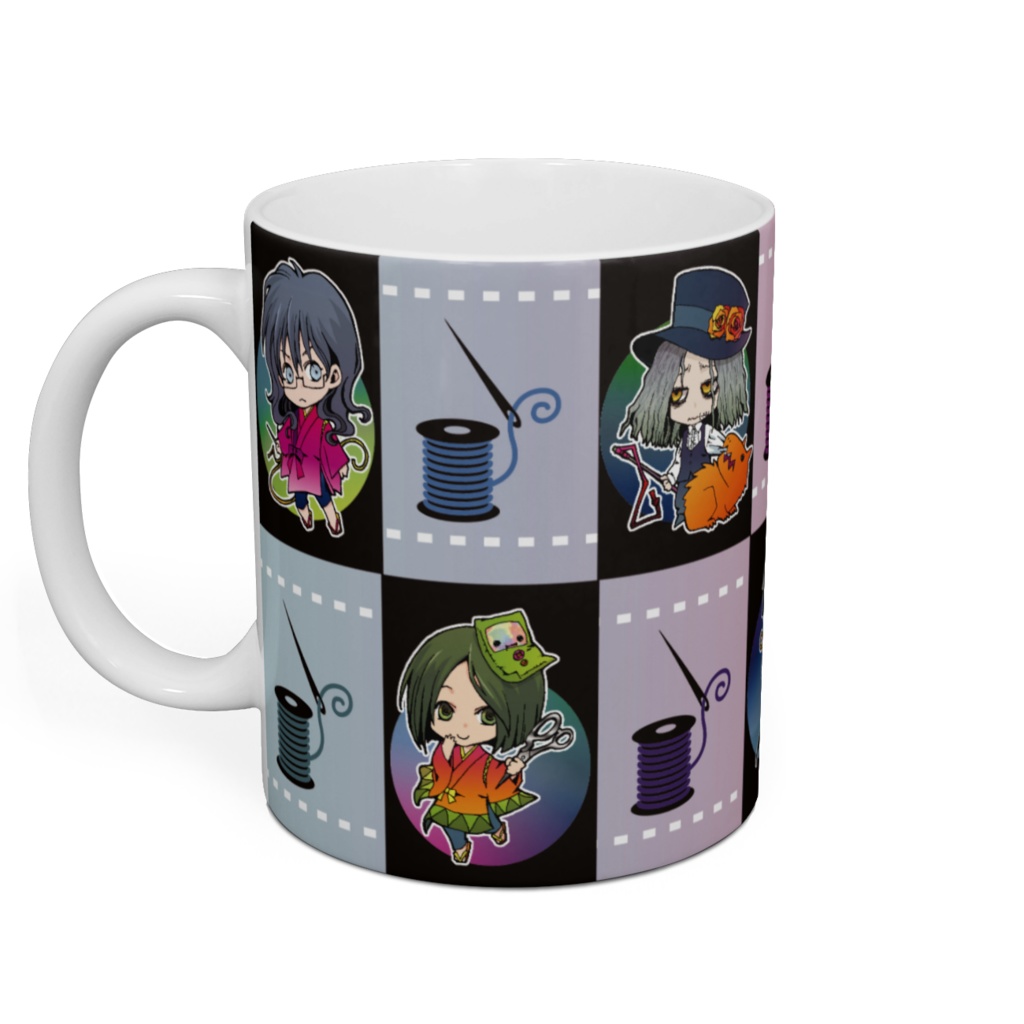 仕立て屋達マグカップ