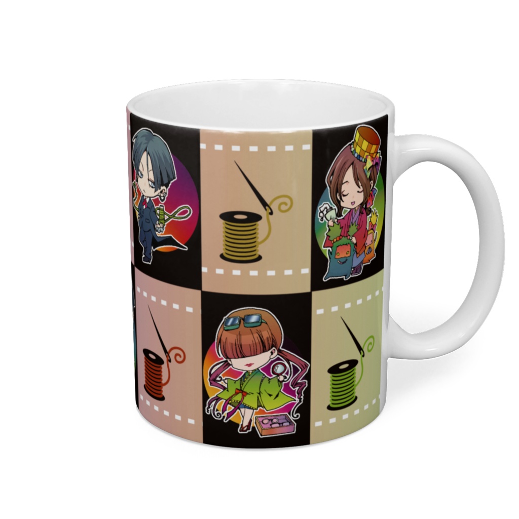 仕立て屋達マグカップ