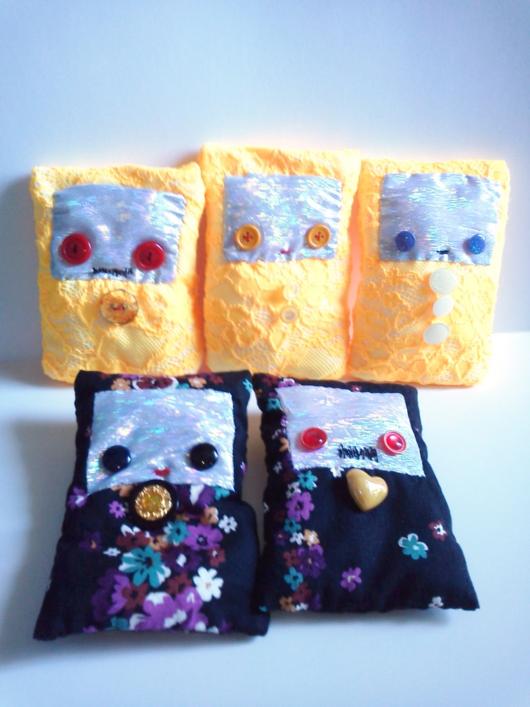 【自家通販/送料別】一点もののぬいぐるみ(布団かぶせ、トリハダサン)