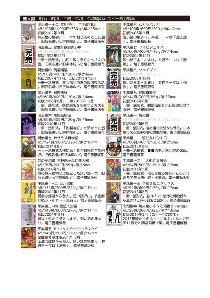 無料ダウンロードPDF「発行物一覧」