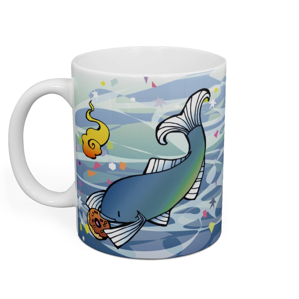 船幽霊と魚マグカップ