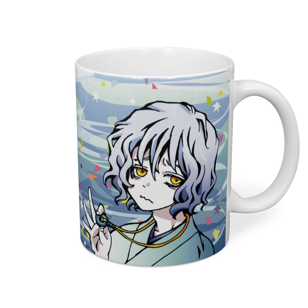 船幽霊と魚マグカップ