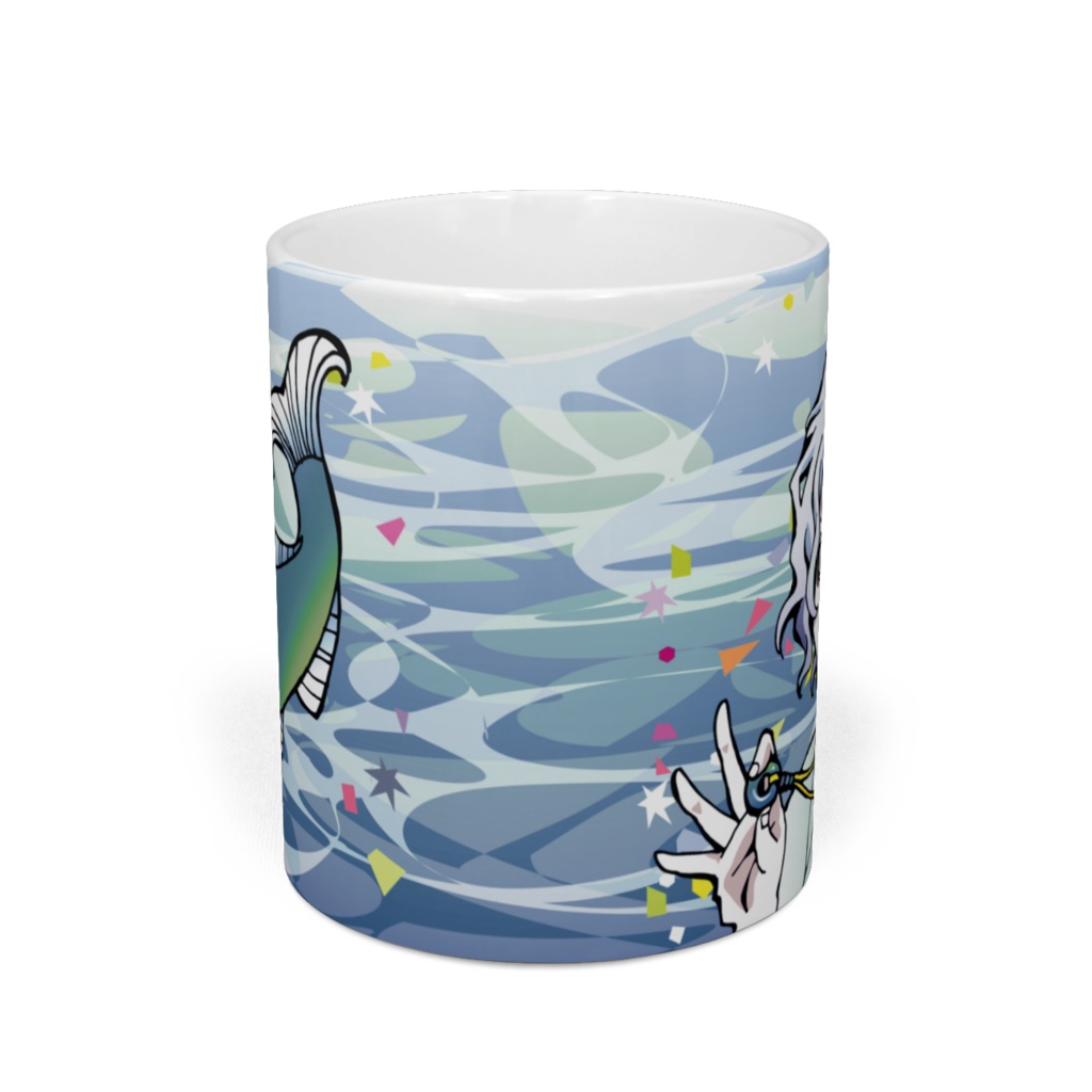 船幽霊と魚マグカップ