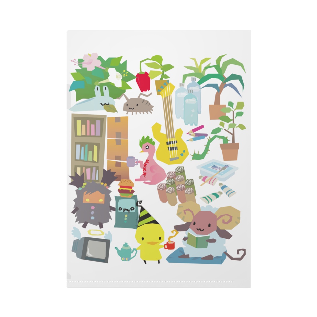 ひよこ達クリアファイル(A4)