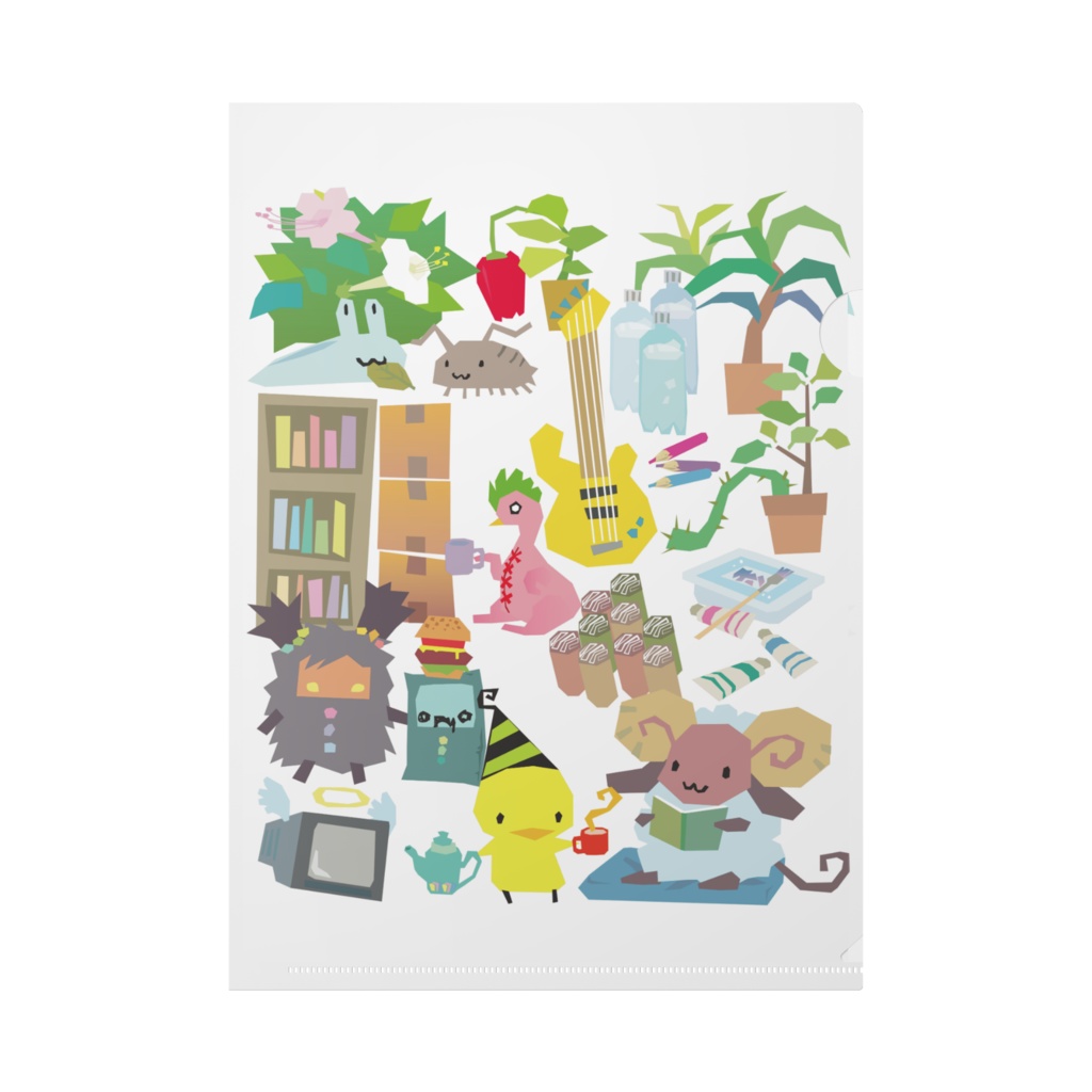 ひよこ達クリアファイル(A4)