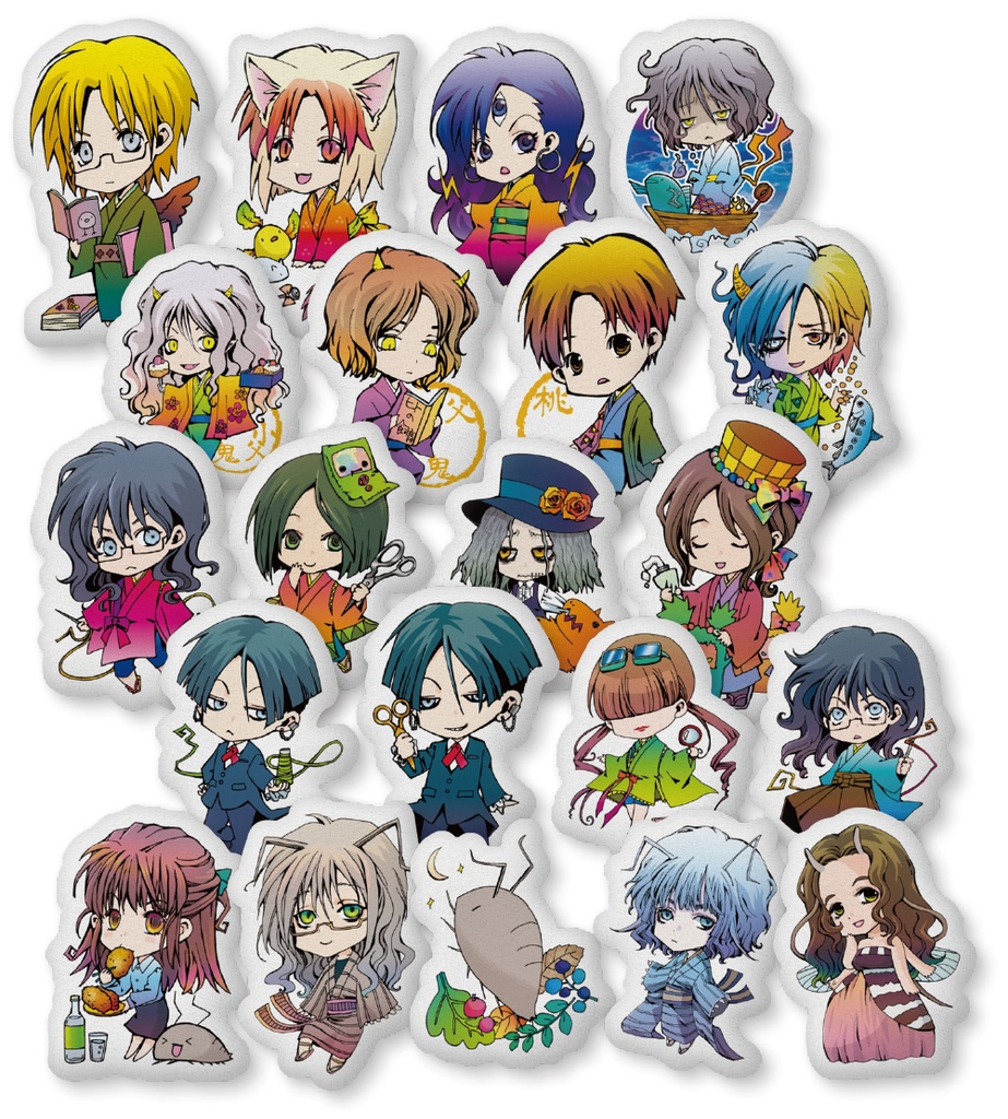 創作各種ちまキャラふかふかクッション