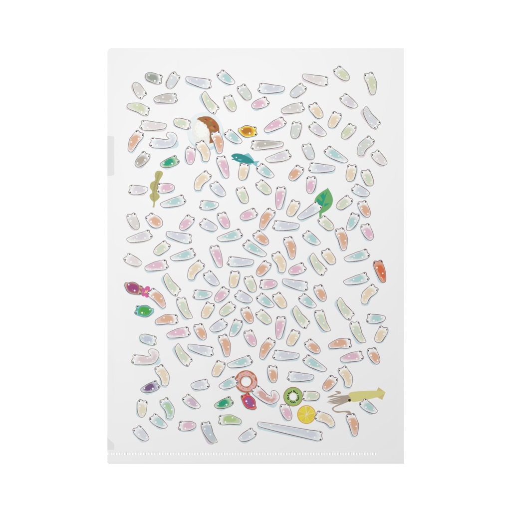 ヒミツナメクジクリアファイル(A4)