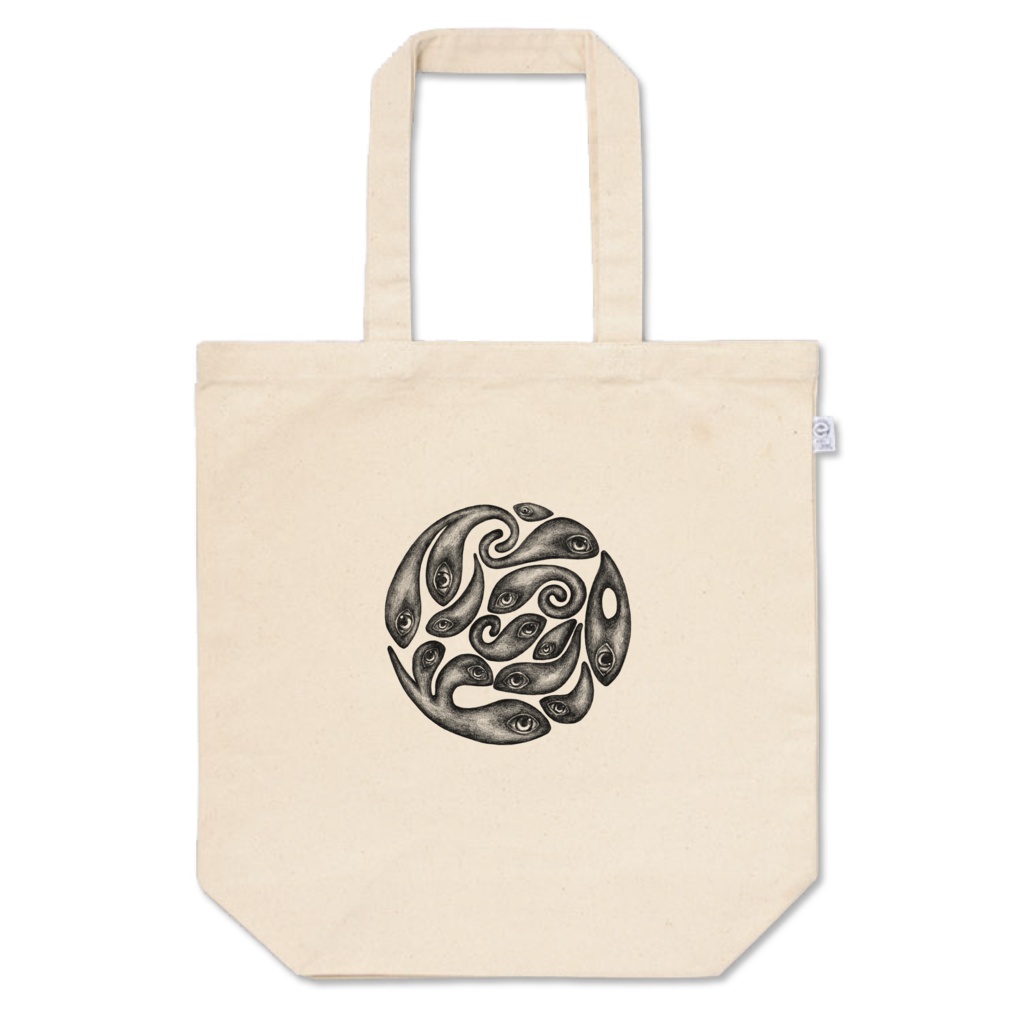 鉛筆魚トートバッグ(乱雑)