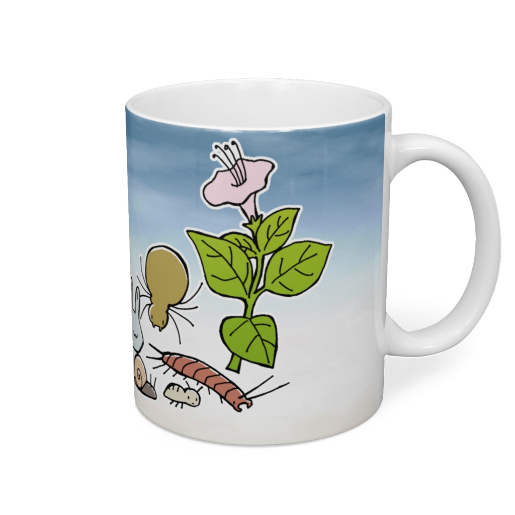 ワラジ虫観察漫画メイン虫の皆さんマグカップ