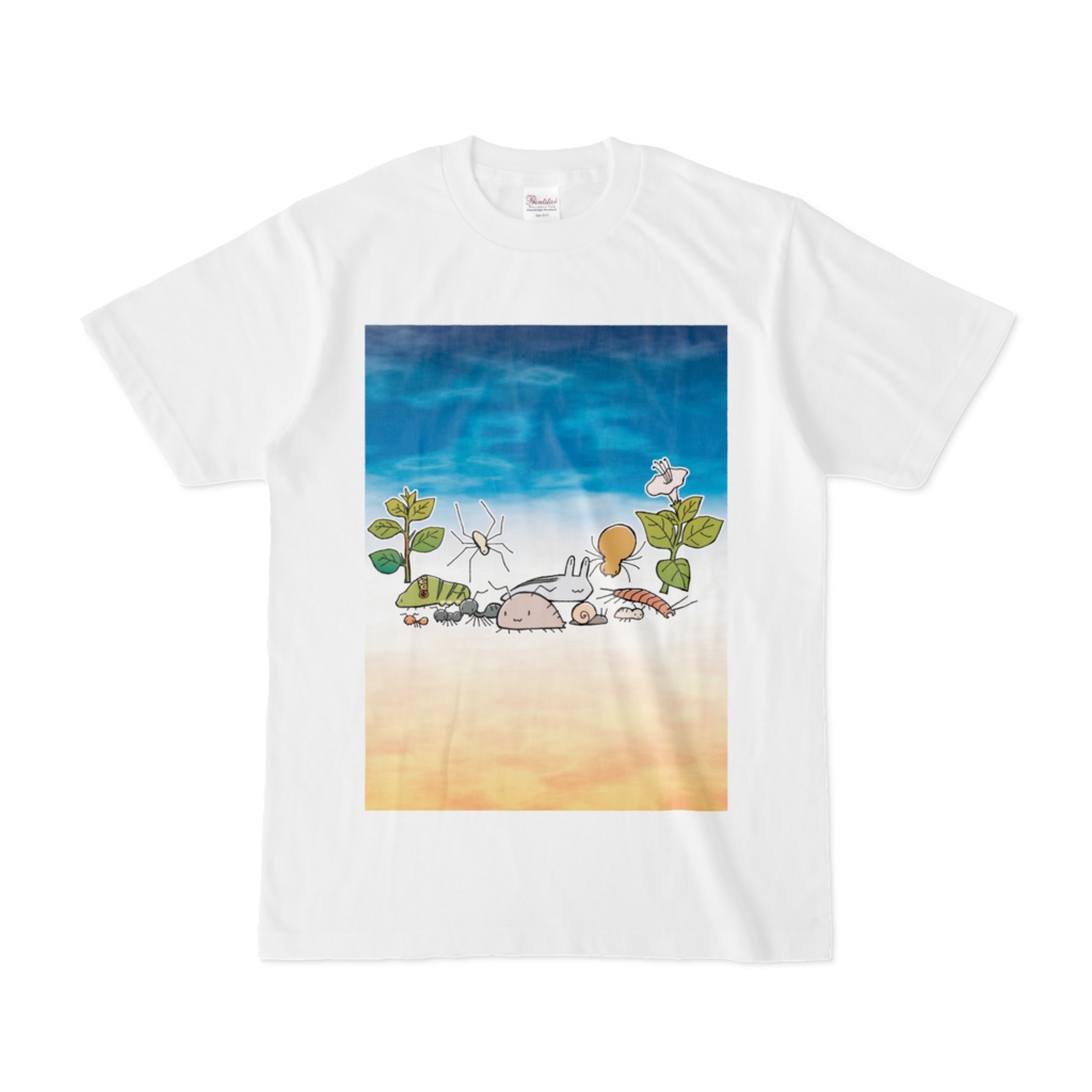 ワラジ虫観察漫画メイン虫の皆さん白Tシャツ