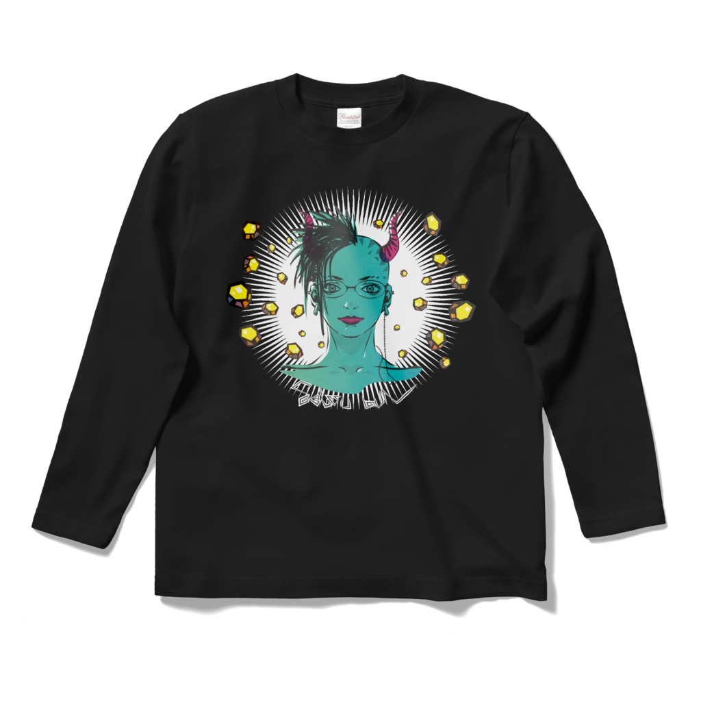 おしゃれ豆まき長袖黒Tシャツ