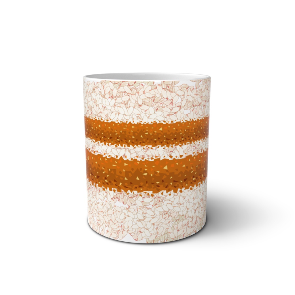 揚げ物と米マグカップ