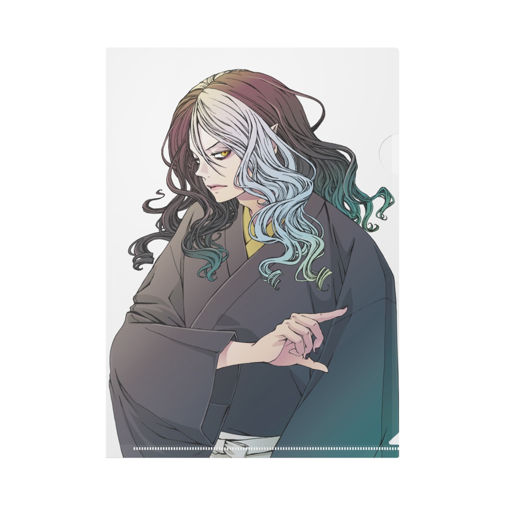 マヨハコA4クリアファイル（カラー絵、両面別柄）