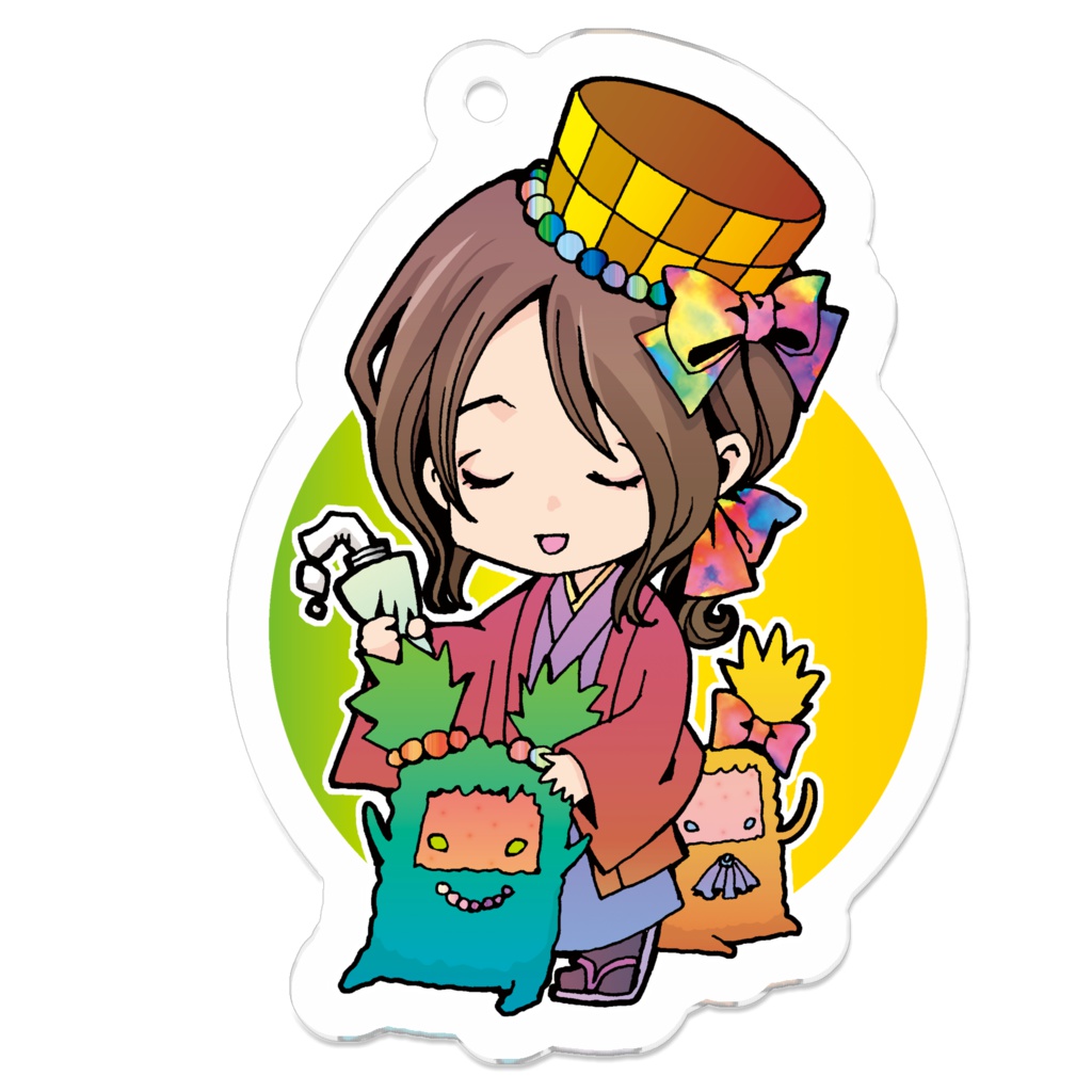 頭のモノ屋とトリハダサンアクキー