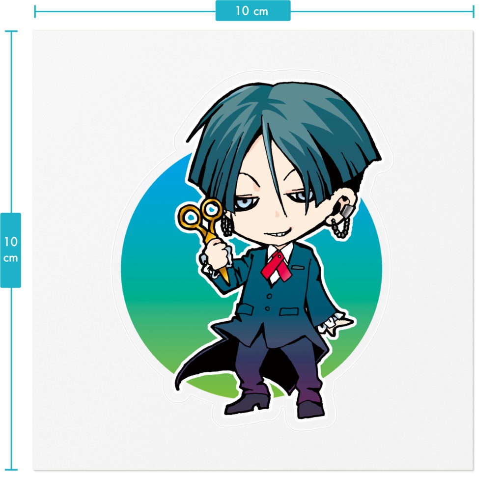 分家の子二人目クリアステッカー