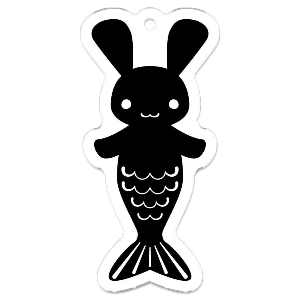 うさぎ人魚アクリルキーホルダー