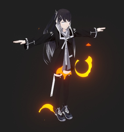 炎トゥーン効果 flame/fire toon effect