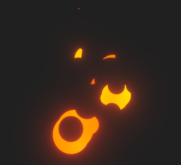 炎トゥーン効果 flame/fire toon effect