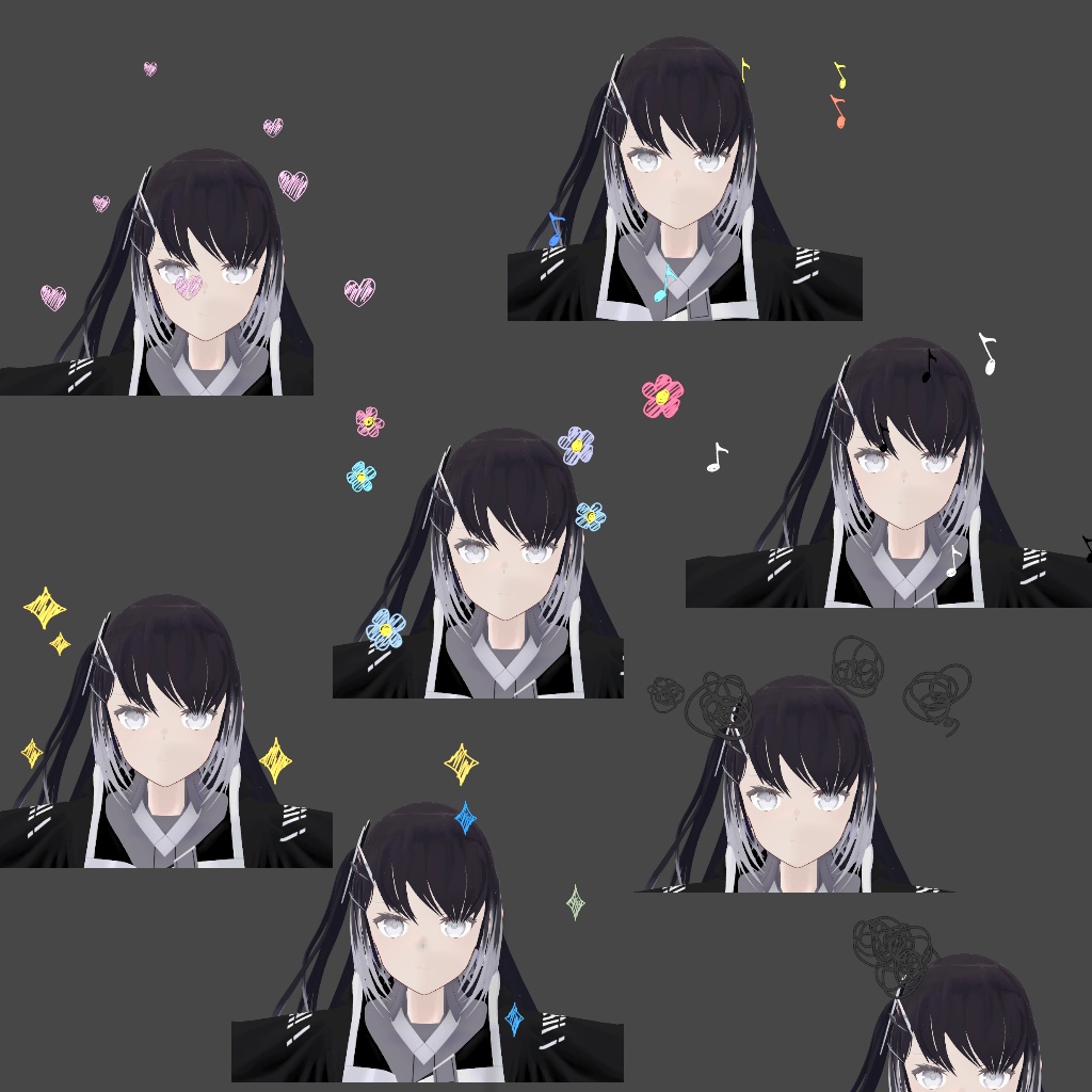 クラヨン絵文字エフェクトパック Crayon emoticon effect pack