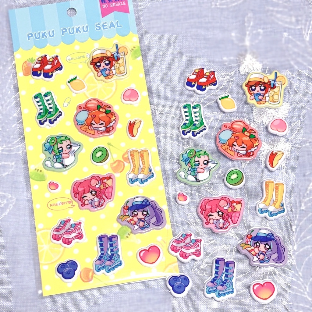ぷくぷくきゅーれシールBポッピンパーラー