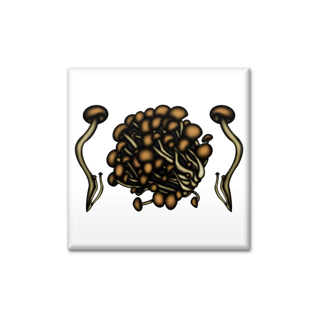 缶バッジ ぶなしめじ