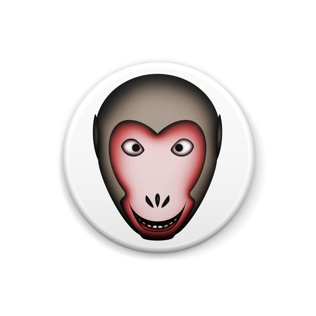 缶バッジ 25mm 猿