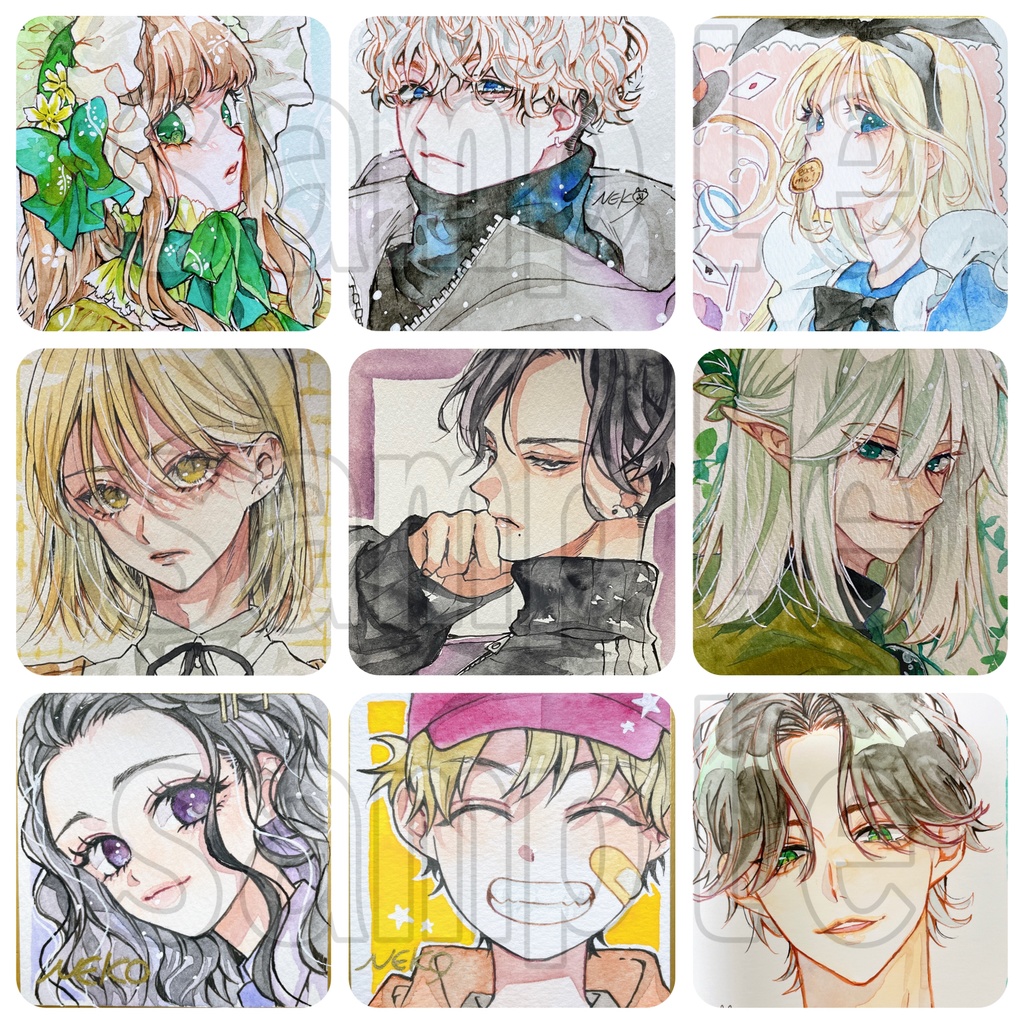 イラストリクエスト 手描きイラスト