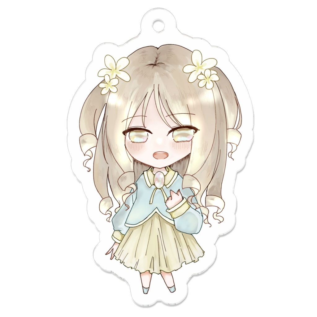 小花 アクリルキーホルダー