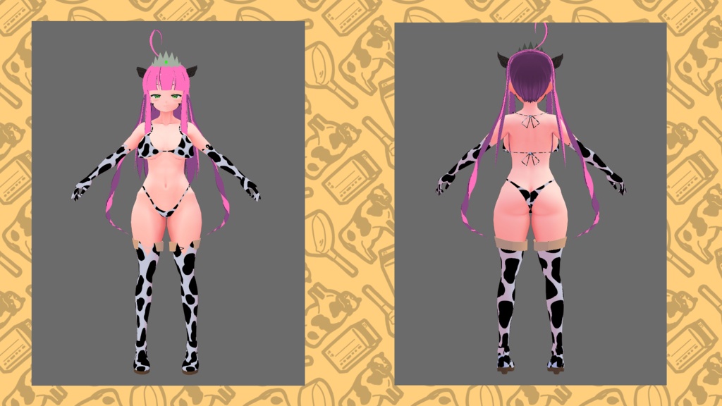 【VRoid】牛さんビキニ【テクスチャ】