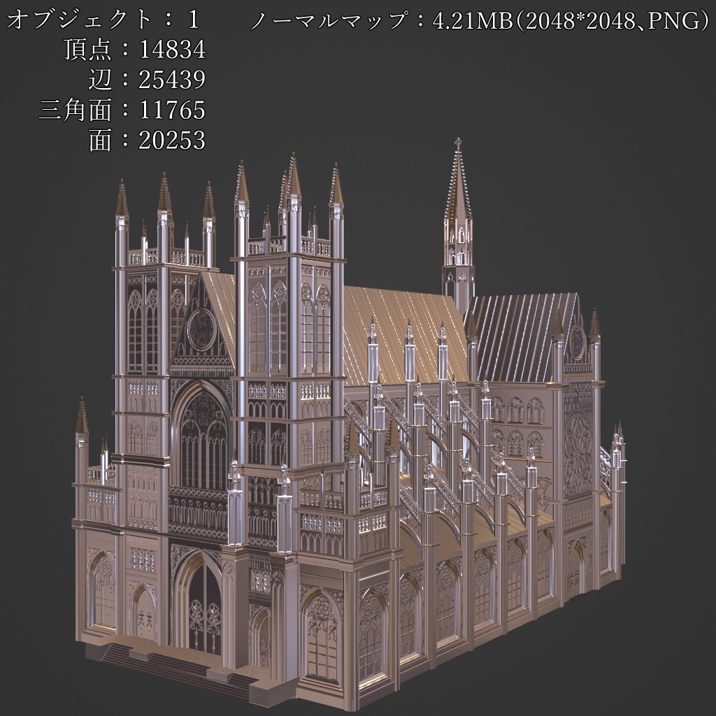 聖堂のジオラマ