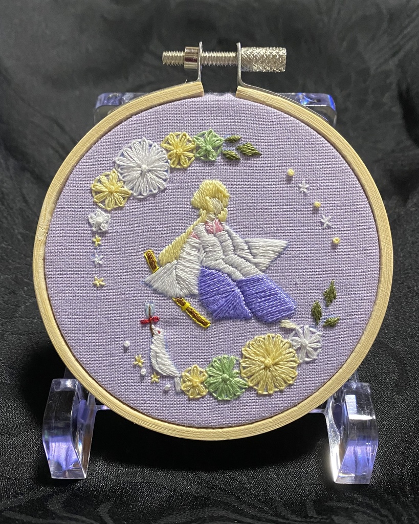 刺繍フレーム〈髭切-鬼切丸イメージ-〉