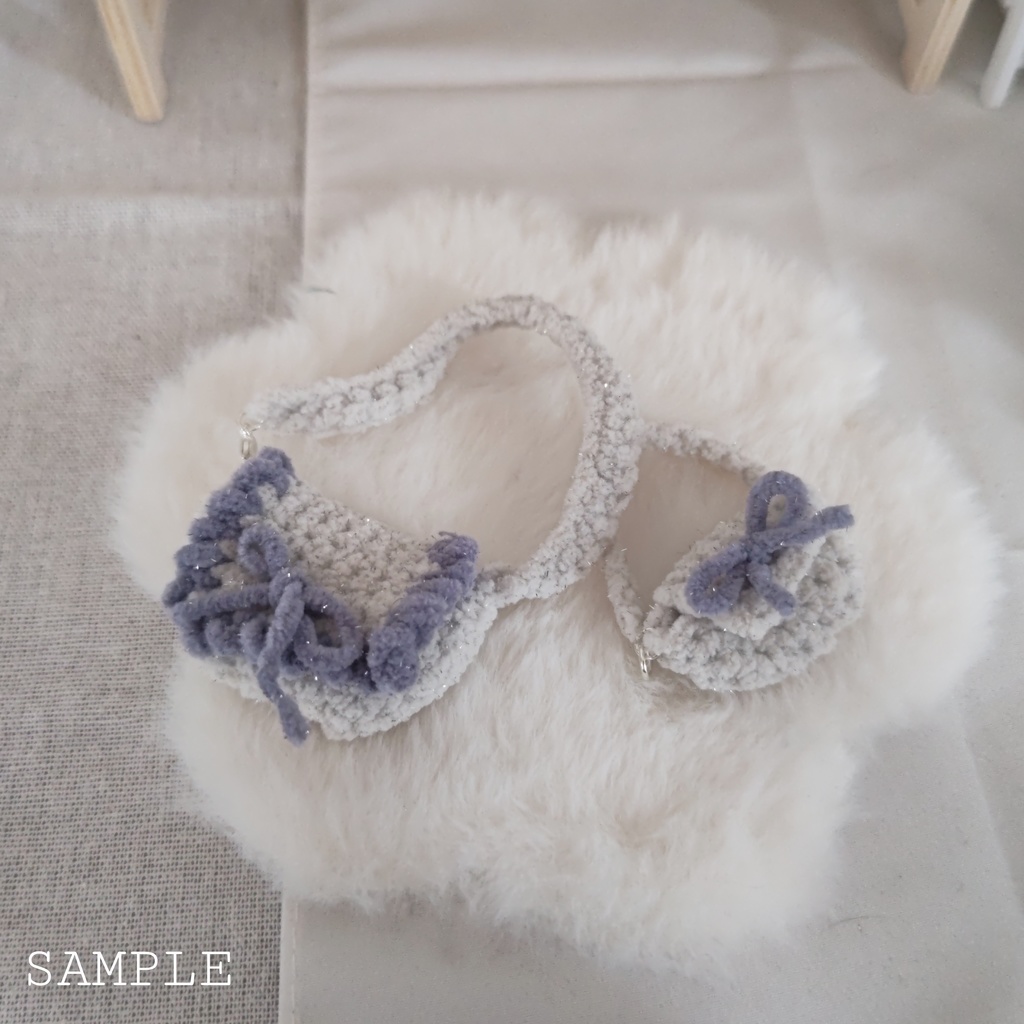 ふわもこリボンポシェット