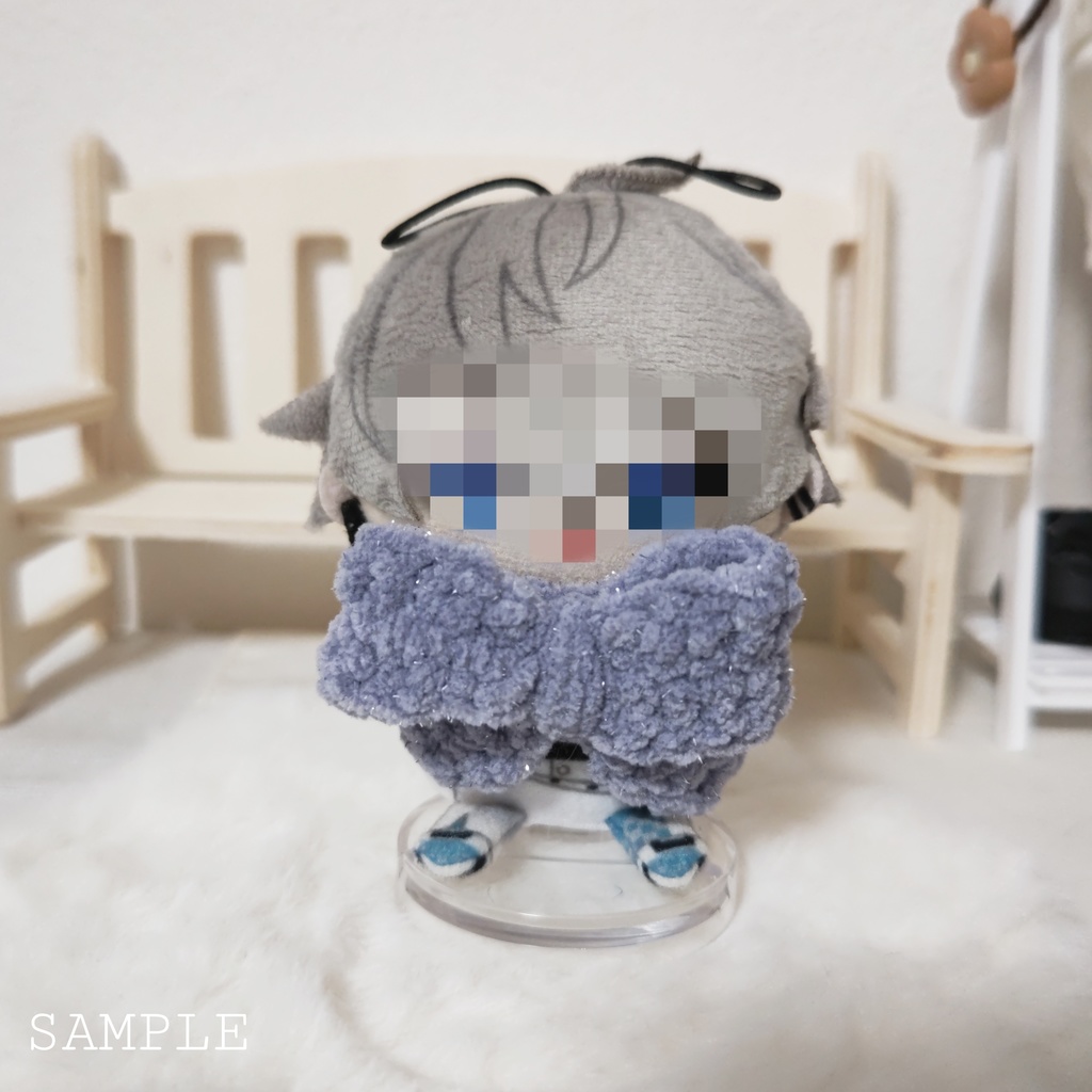 キラキラニット帽&リボンマフラー