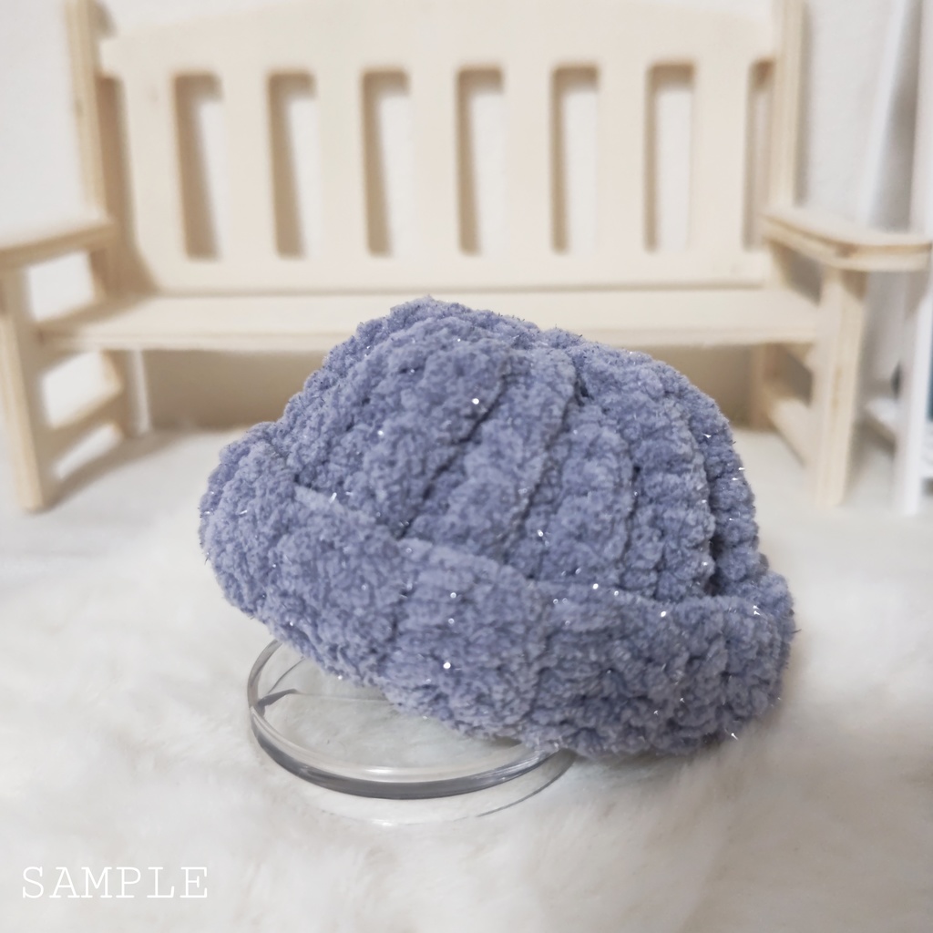 キラキラニット帽&リボンマフラー