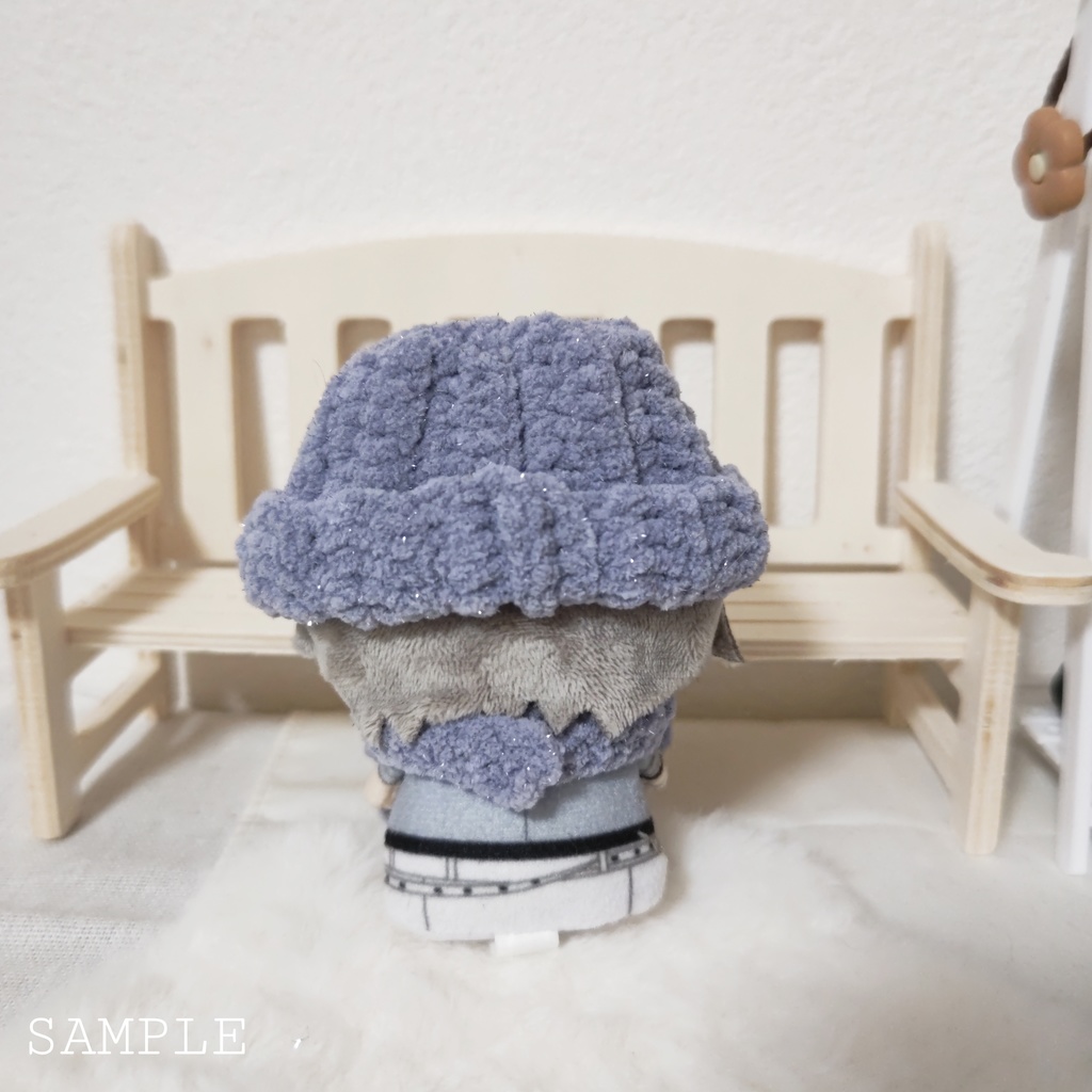 キラキラニット帽&リボンマフラー