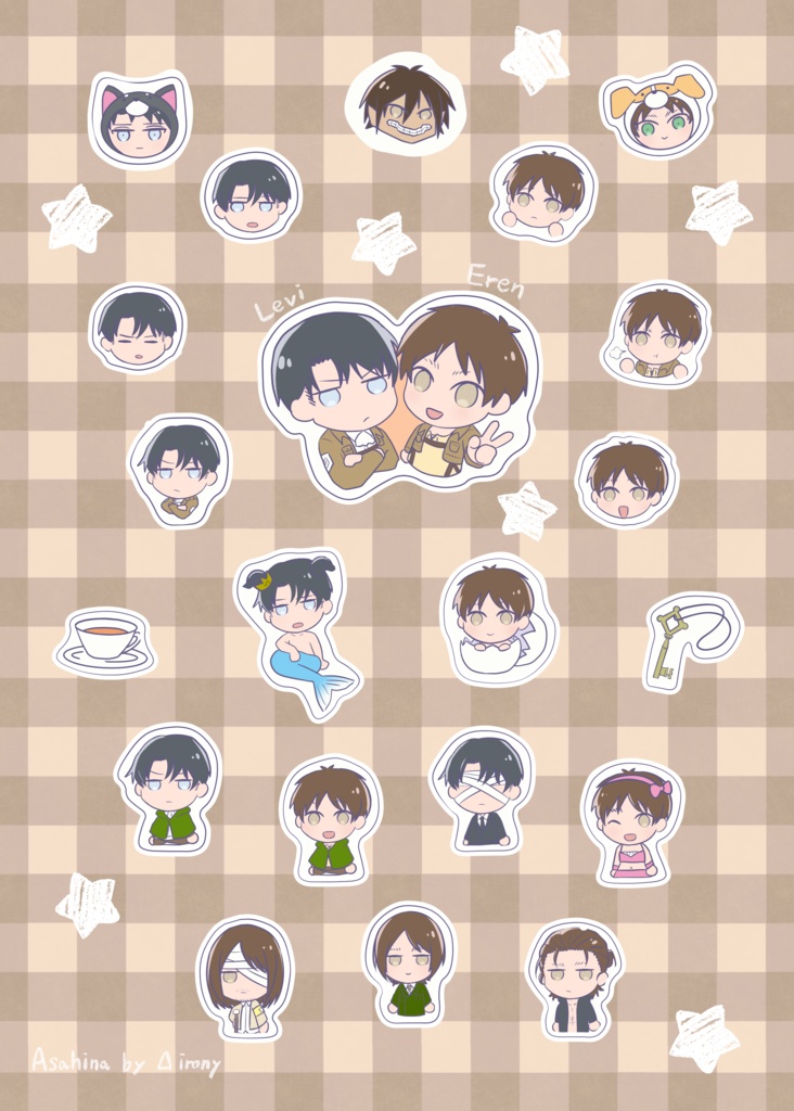 【俺かわ2頒布】盛りだくさんクリアシール