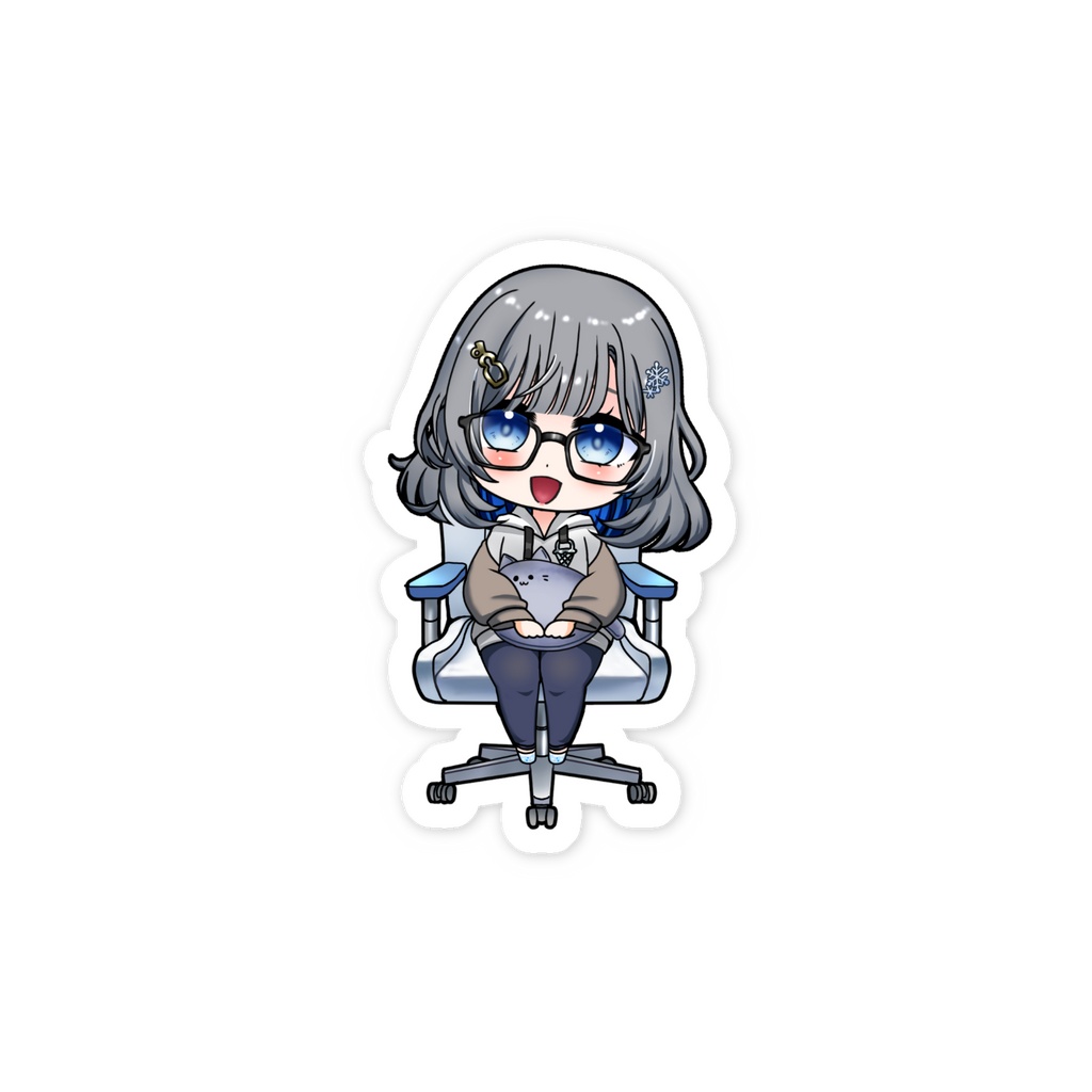 氷菓ぱぴこスマホステッカー(椅子)