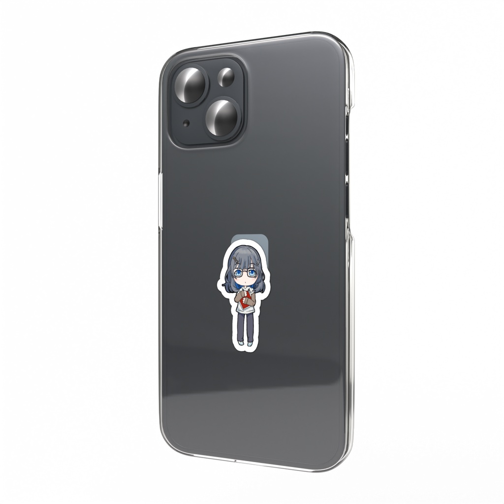 氷菓ぱぴこスマホステッカー(本抱え)