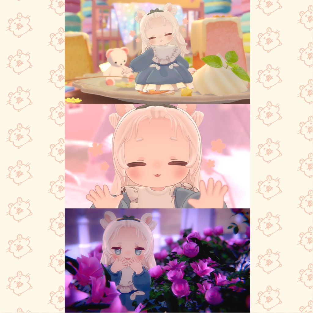 【オリジナル3Dモデル】しろめあ -SIROMEA-