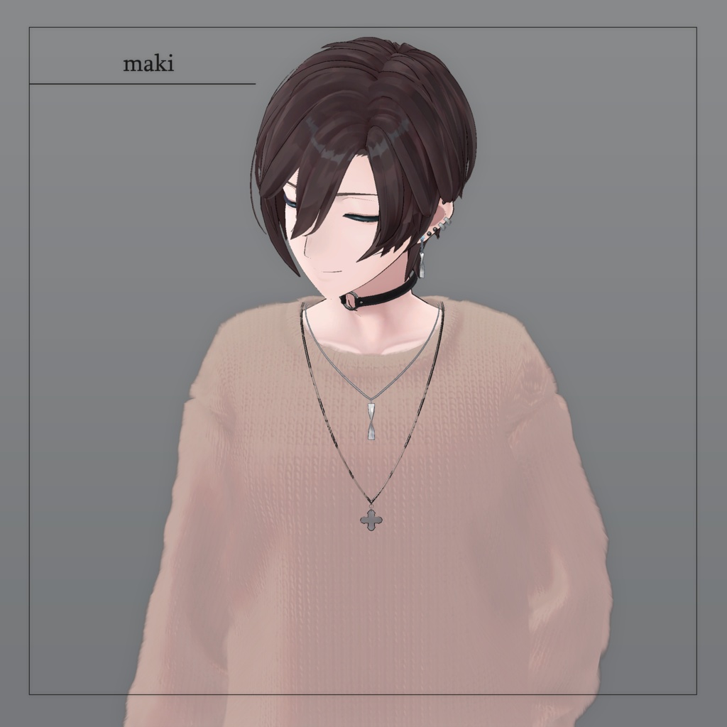 【相楽/水瀬/碼希 対応】Men's Knit Chokers