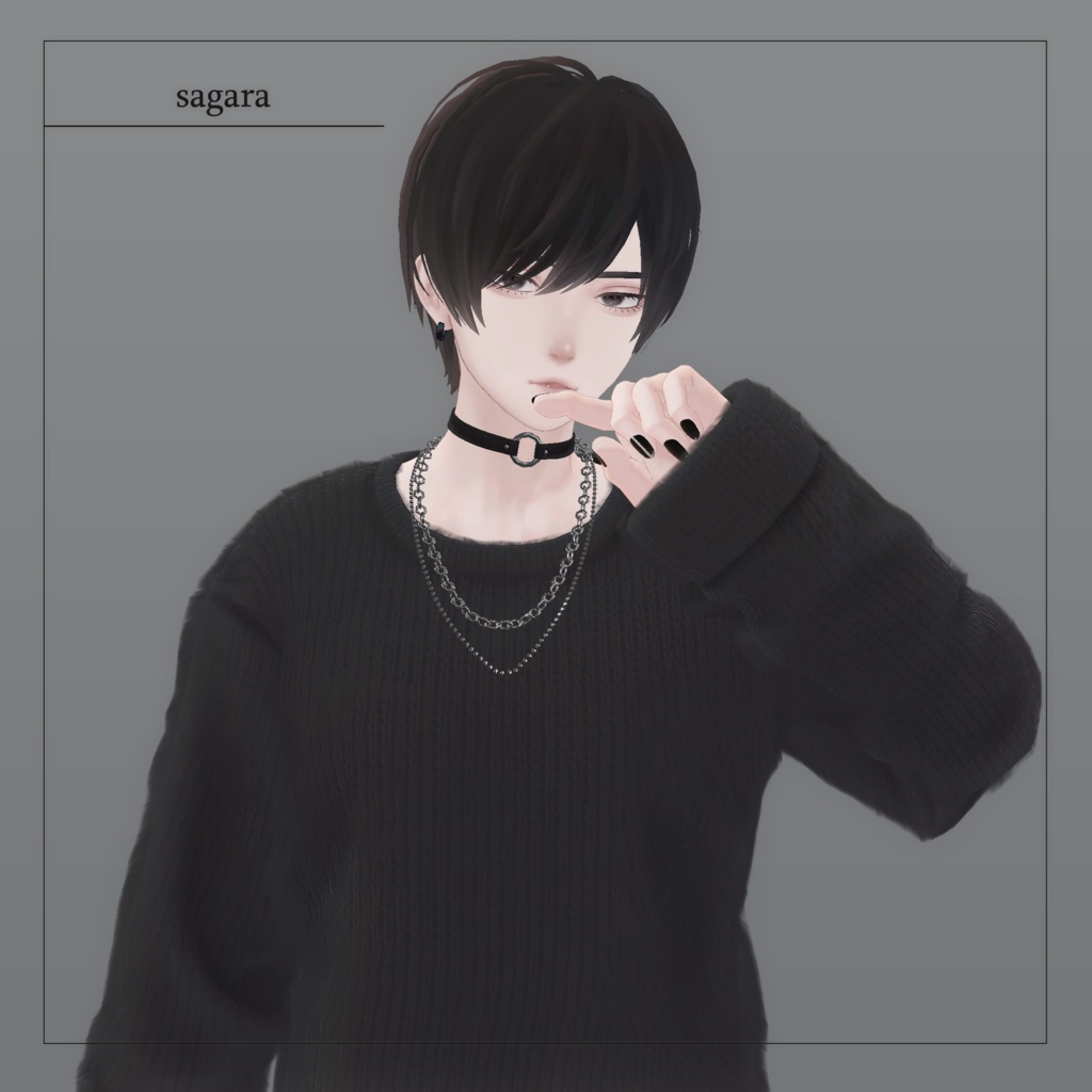 【相楽/水瀬/碼希 対応】Men's Knit Chokers