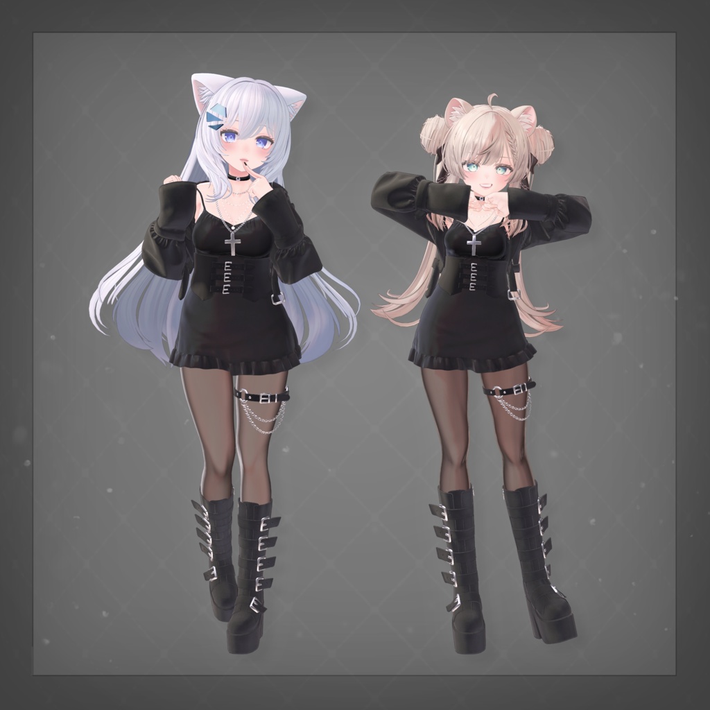 【3D衣装】Charm Leather✦6キャラ対応✦