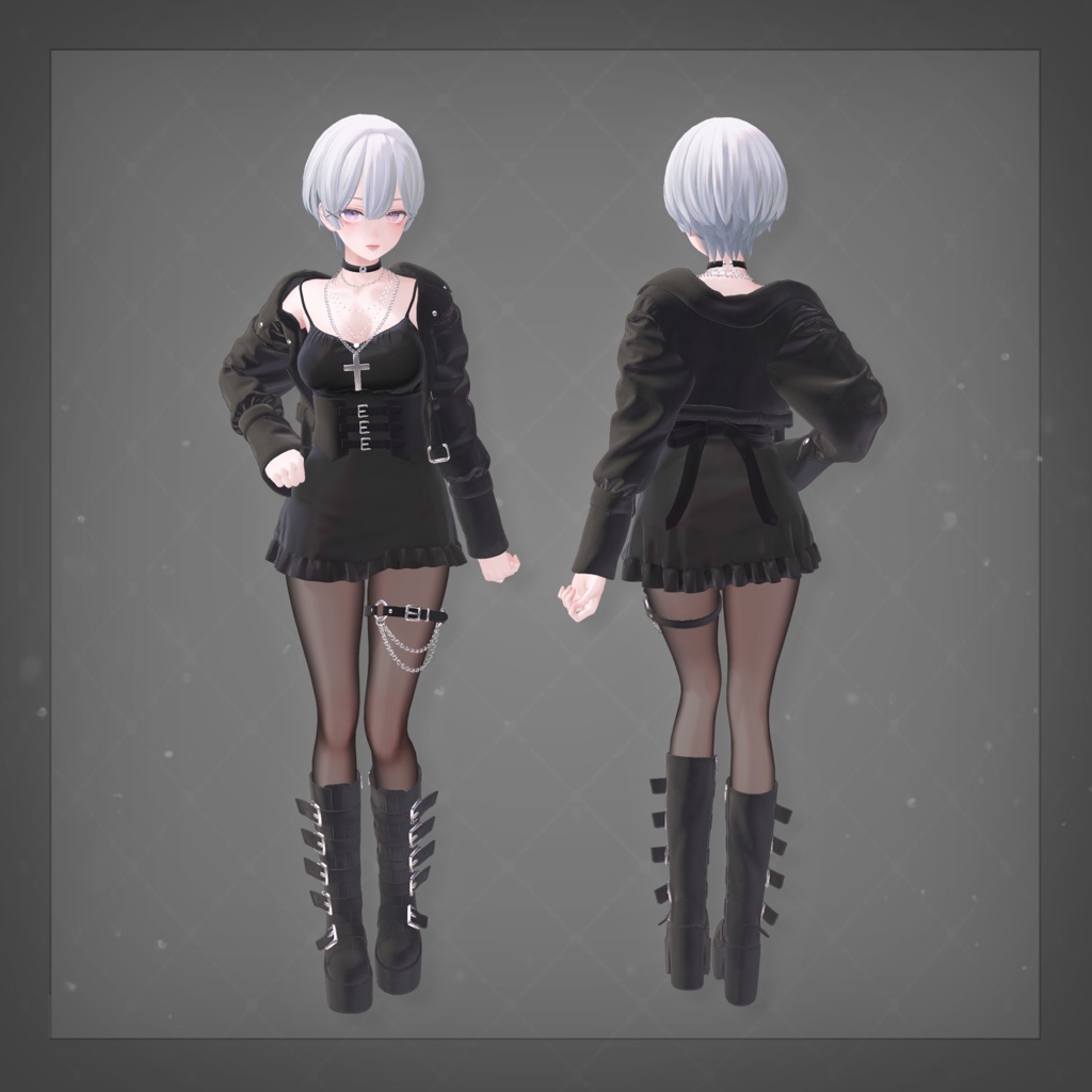 【3D衣装】Charm Leather✦6キャラ対応✦