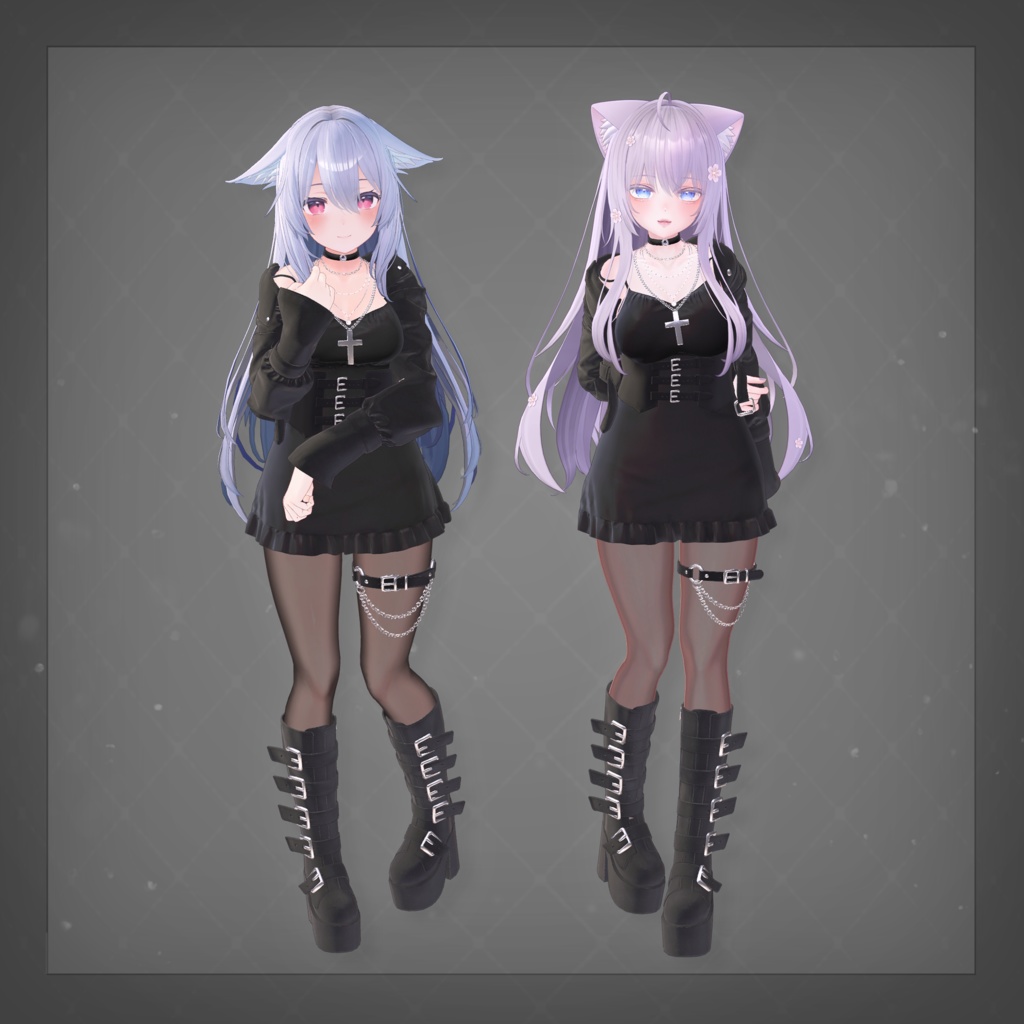 【3D衣装】Charm Leather✦6キャラ対応✦